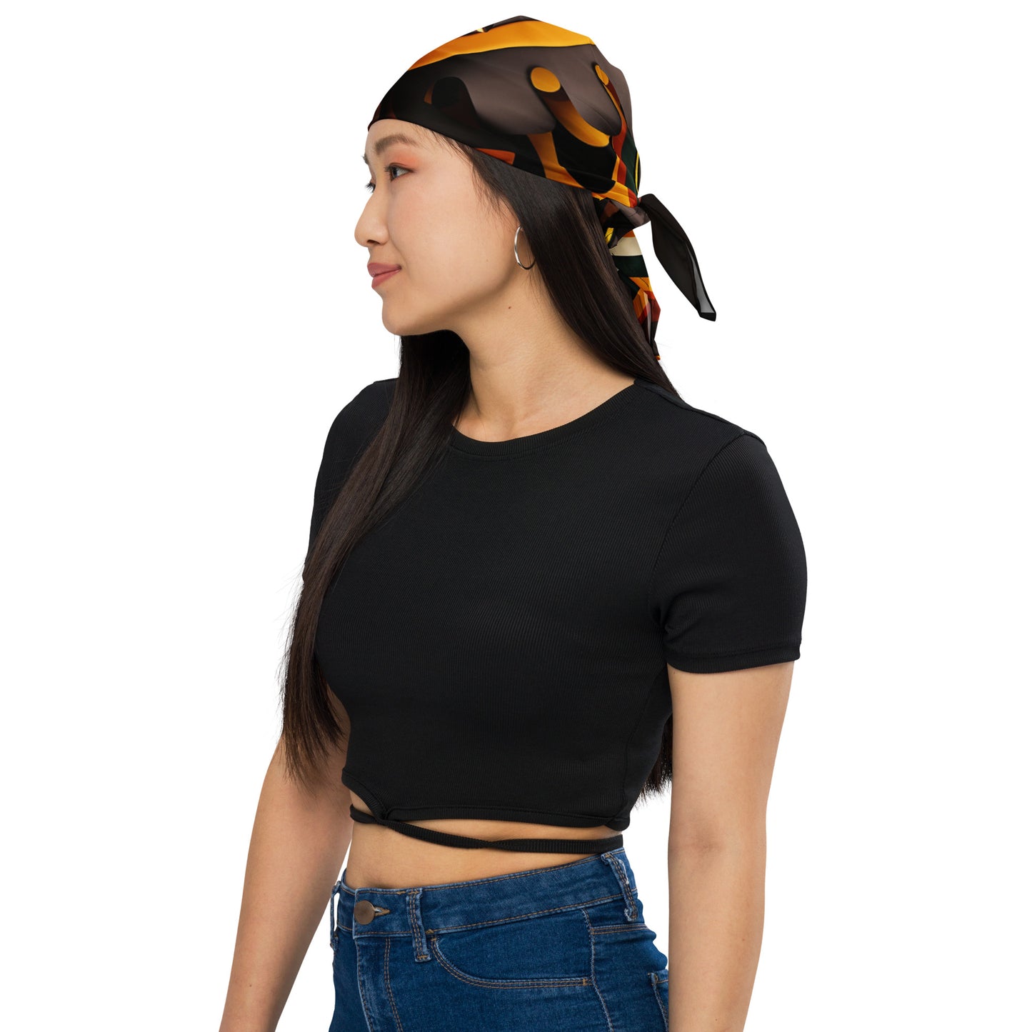 'AFRO-D DESIGN': All-over print bandana