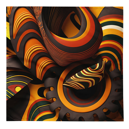 'AFRO-D DESIGN': All-over print bandana