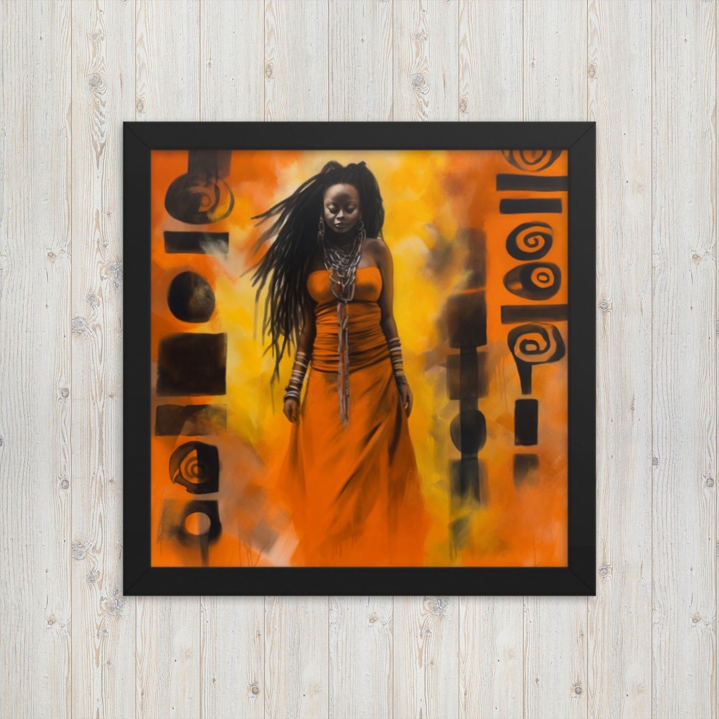 'STILL I RISE': Mixed media Framed art poster