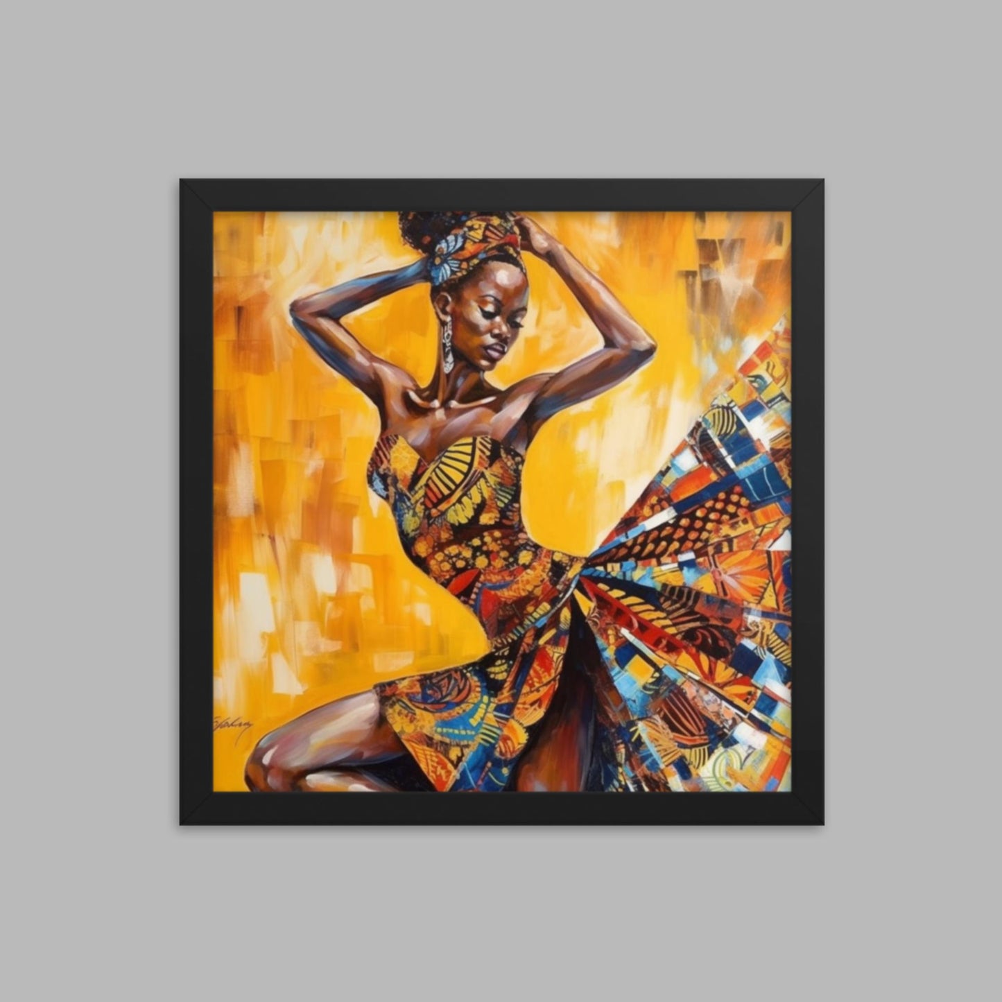 'THEE TWIST': Framed art poster