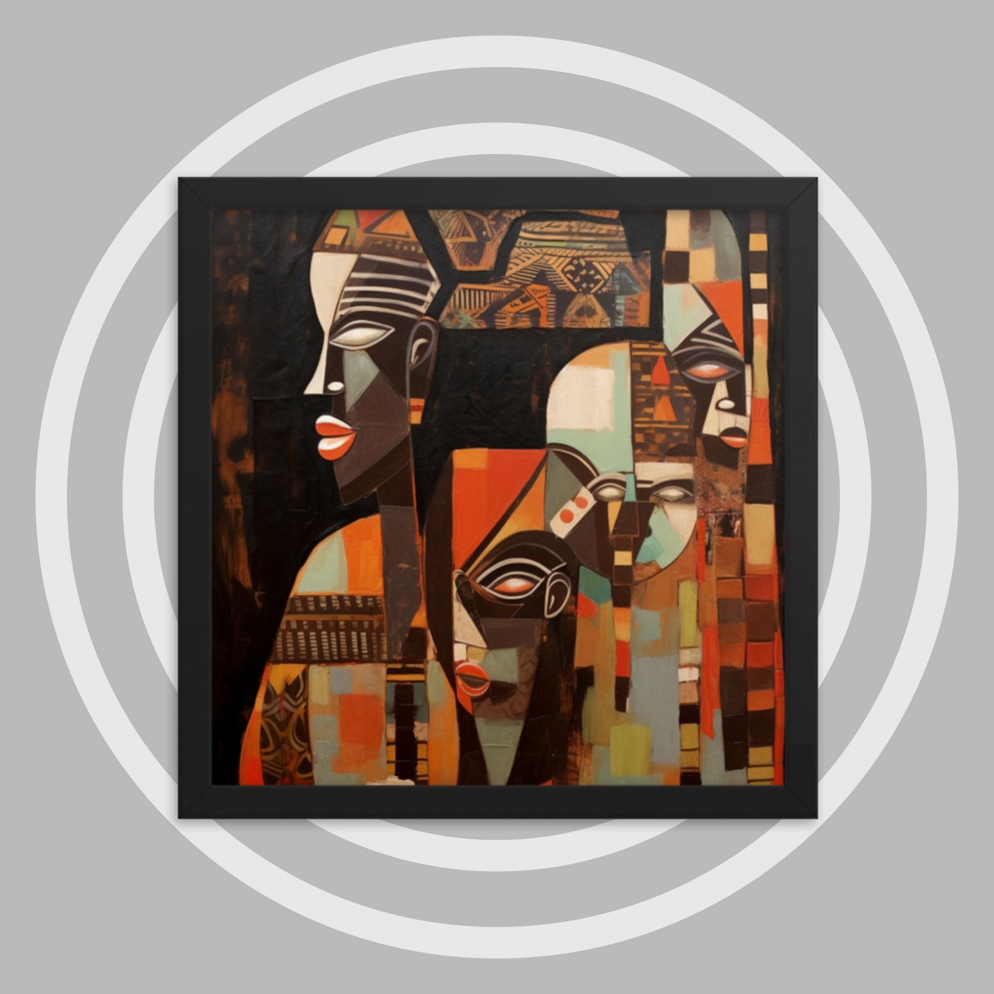 'FACES & PLACES': Framed poster