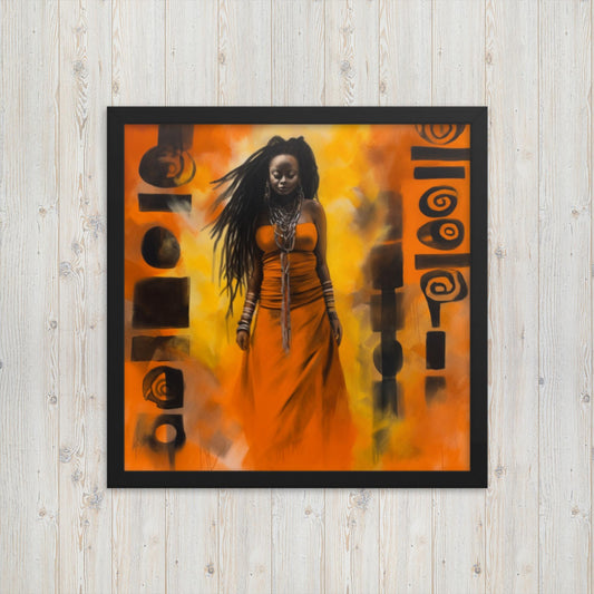 'STILL I RISE': Mixed media Framed art poster