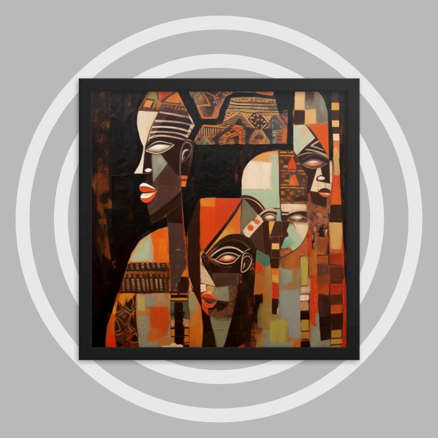 'FACES & PLACES': Framed poster