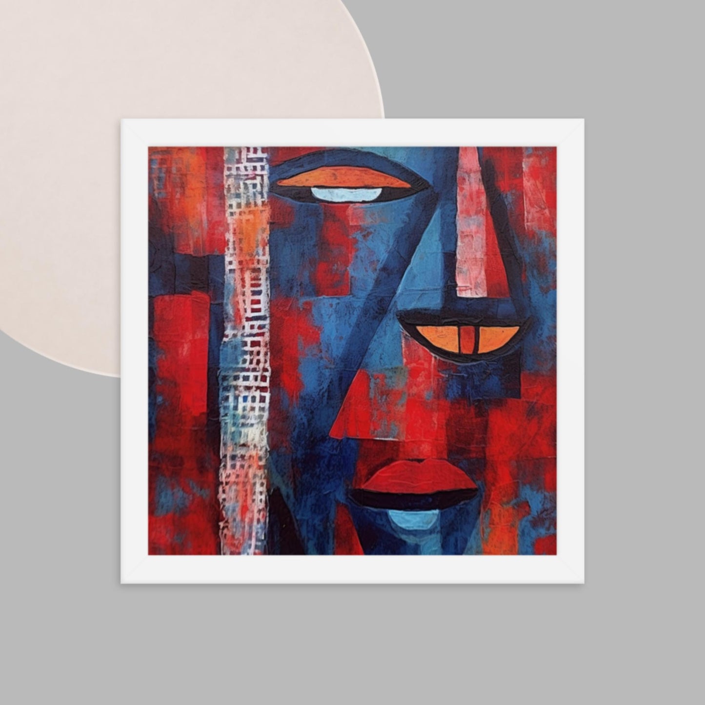 'A-LIFE': Abstract art Framed poster