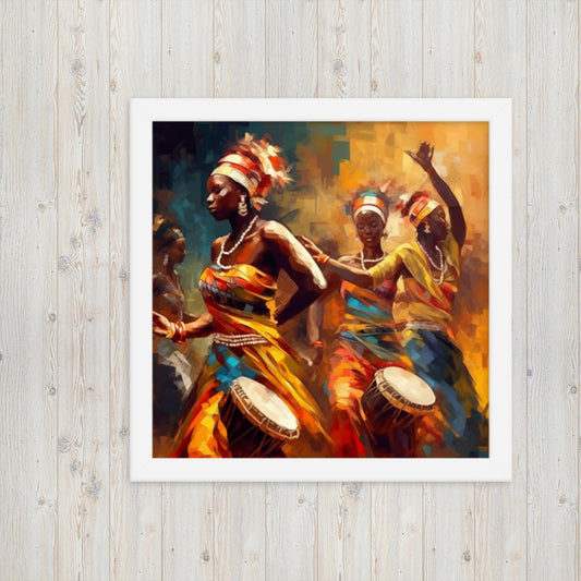 'A-TWIRL': Framed art poster