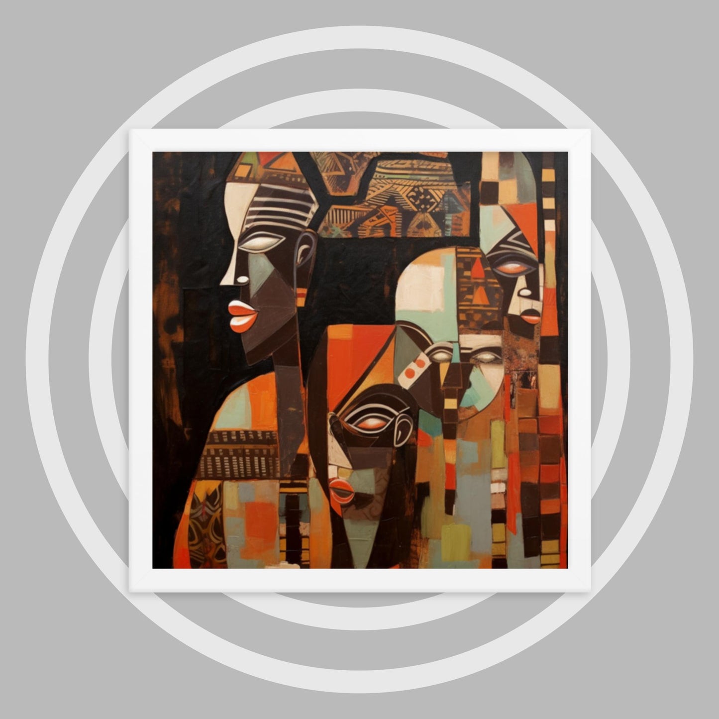 'FACES & PLACES': Framed poster