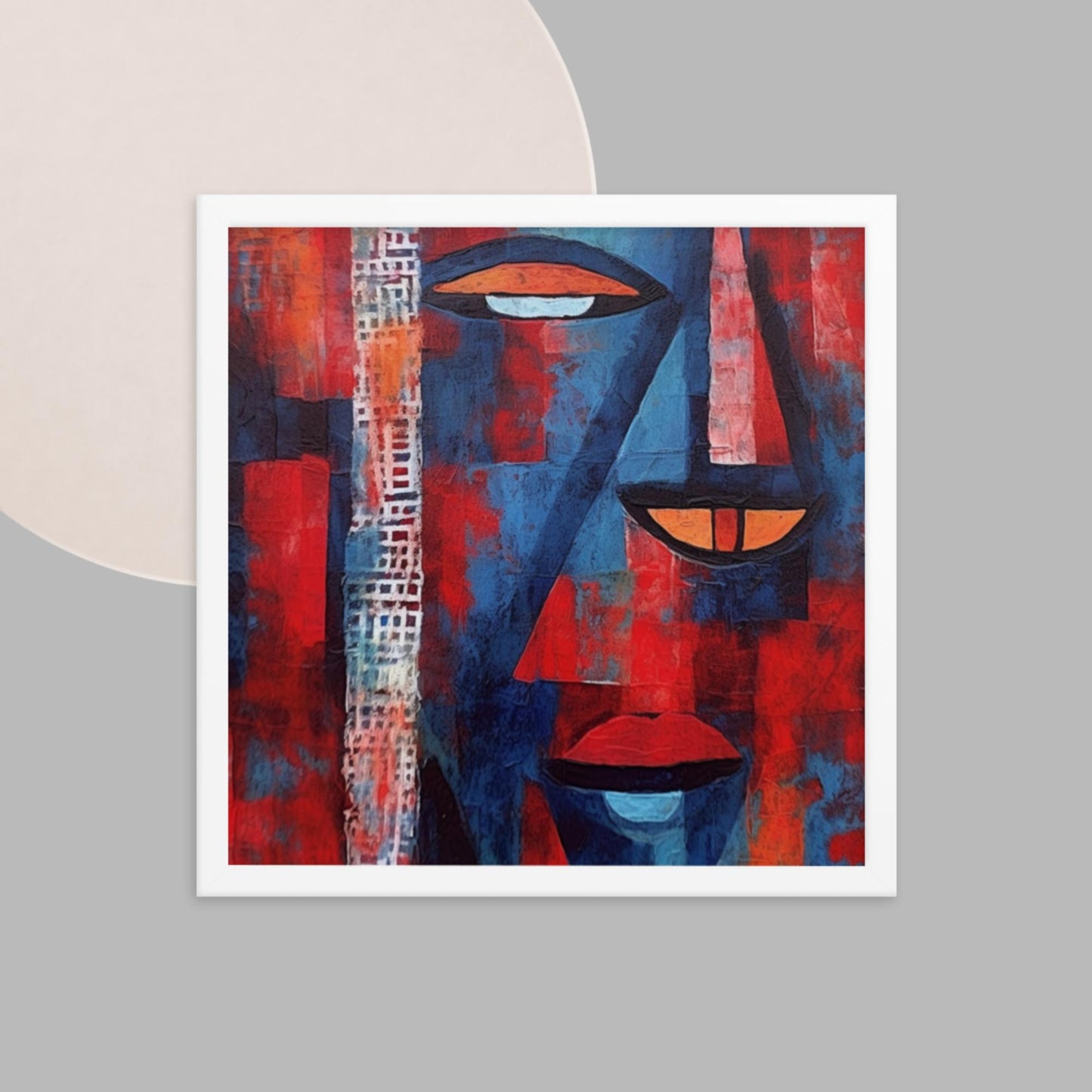 'A-LIFE': Abstract art Framed poster