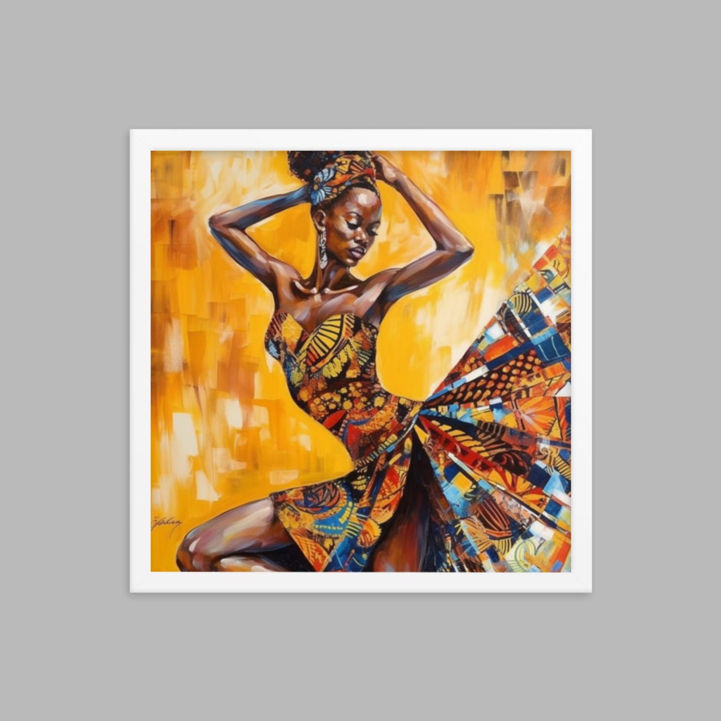 'THEE TWIST': Framed art poster