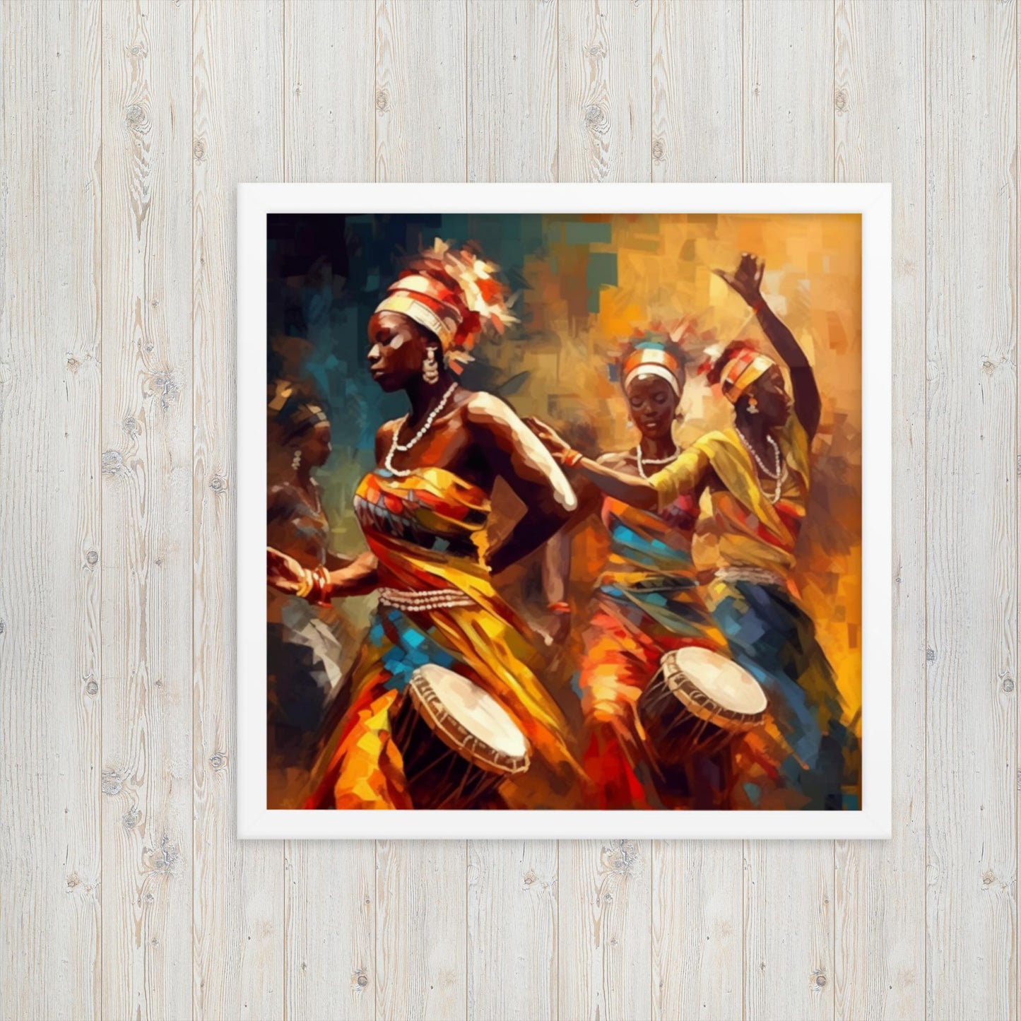 'A-TWIRL': Framed art poster