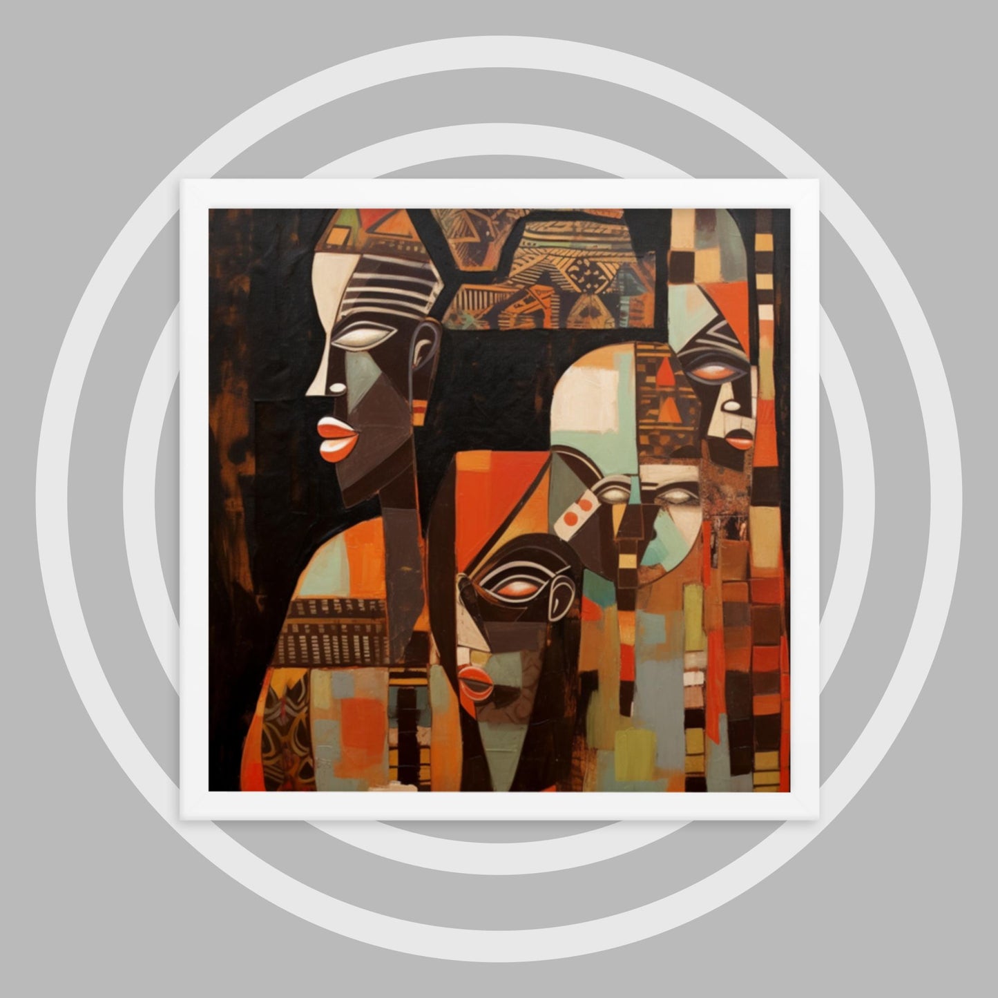 'FACES & PLACES': Framed poster