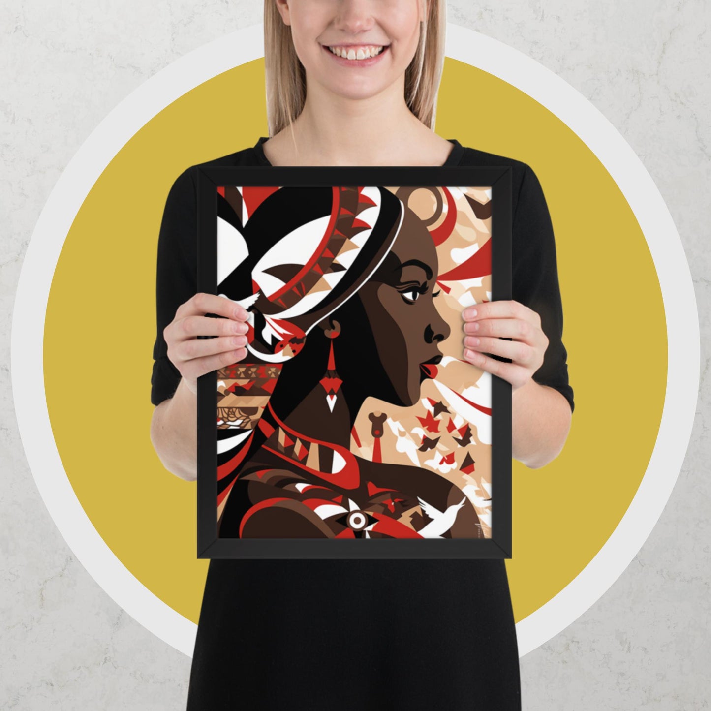 GENTLY SHREWD: Framed photo paper poster
