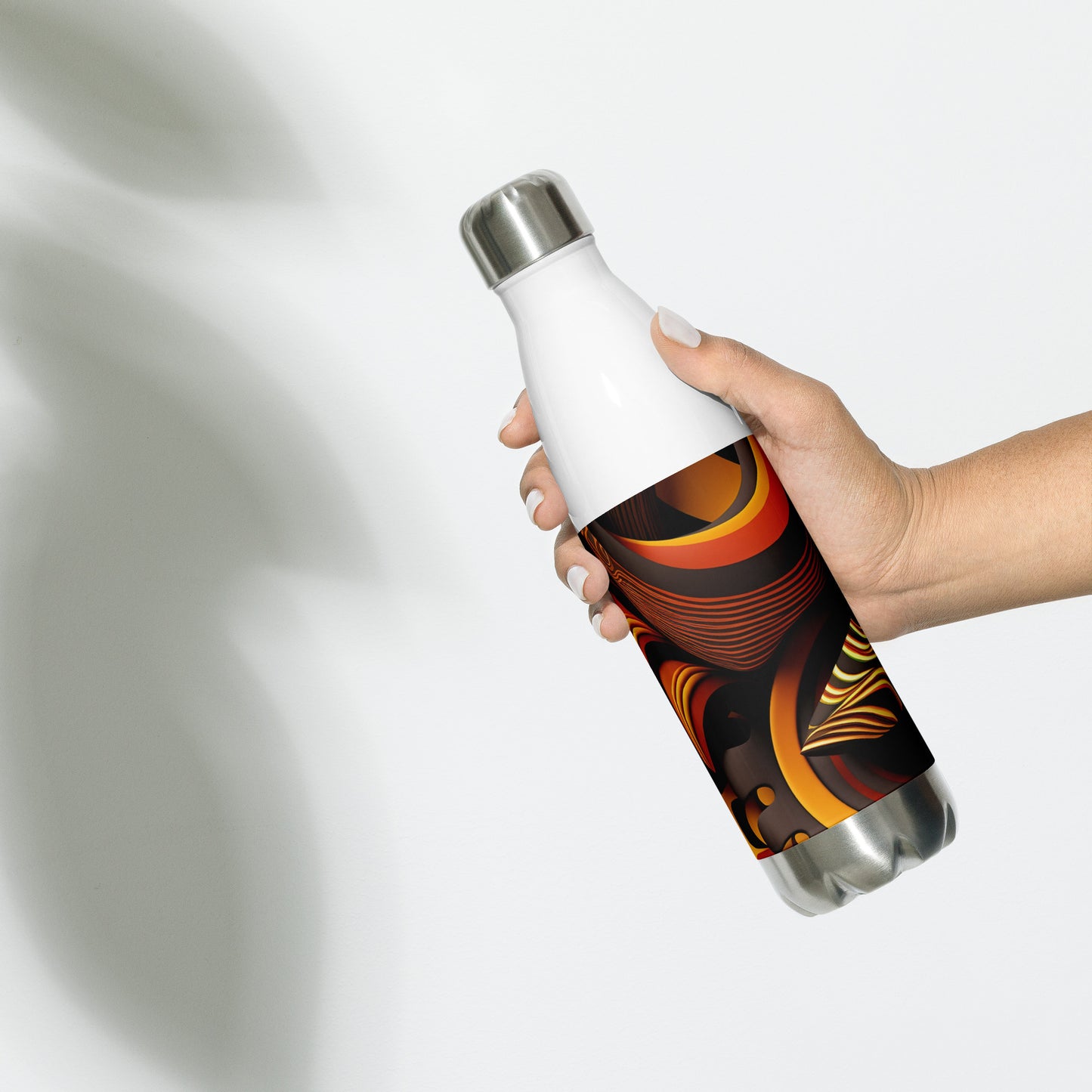 'ANGLED DESIGN': Stainless Steel Water Bottle