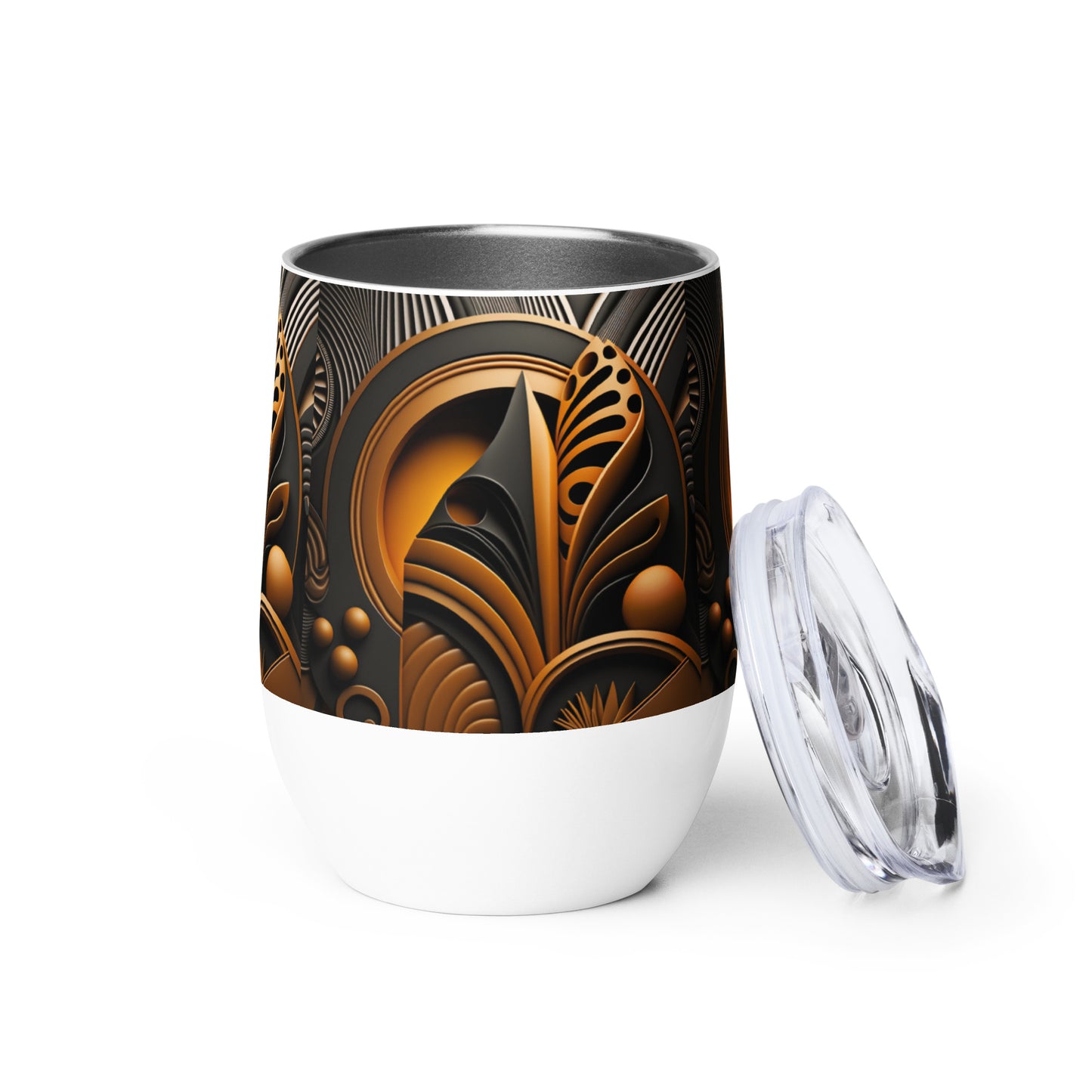 'ANGLED DESIGN': Wine tumbler