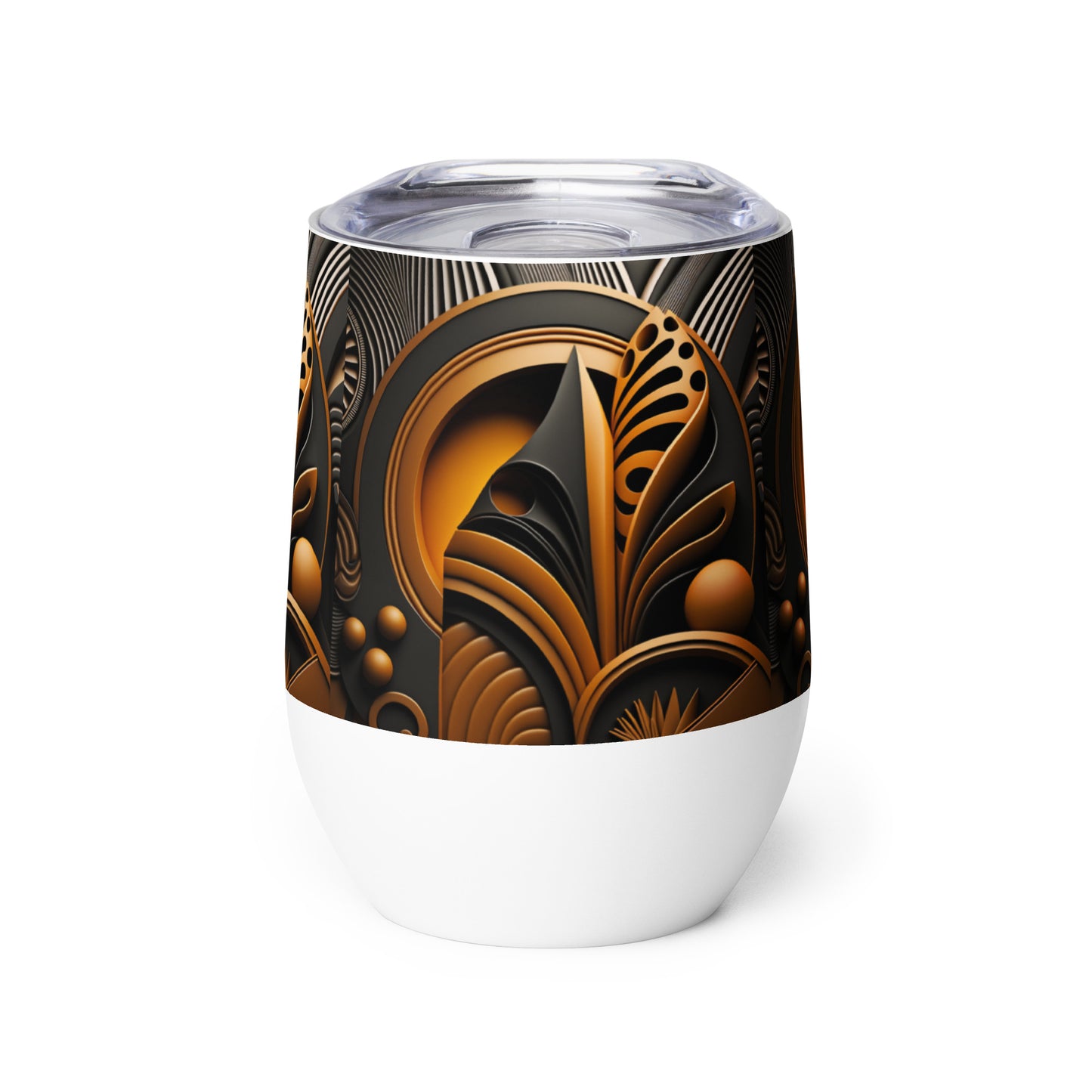 'ANGLED DESIGN': Wine tumbler