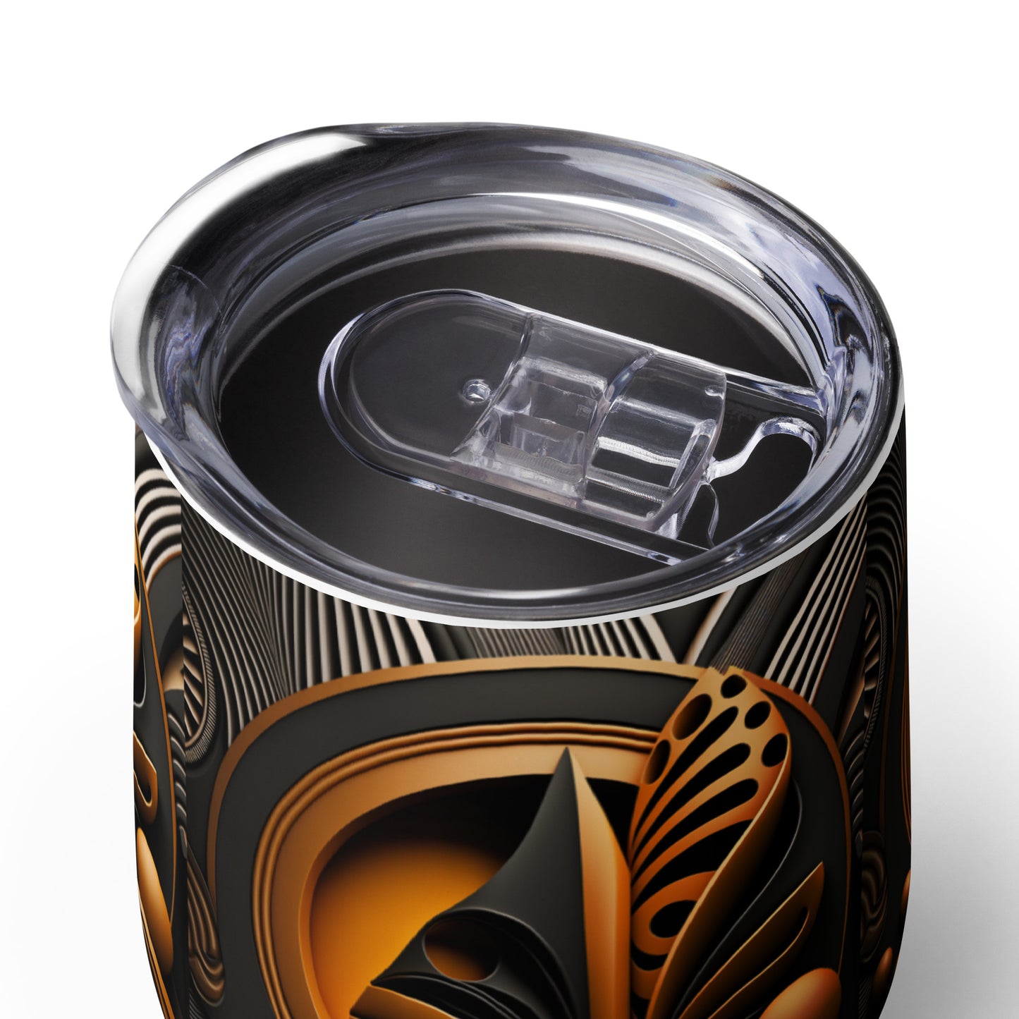 'ANGLED DESIGN': Wine tumbler