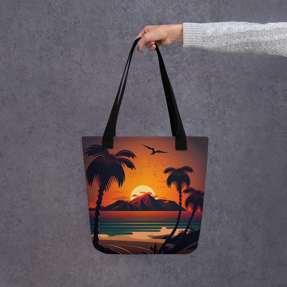 'Crimson Sun' design concept: Tote bag