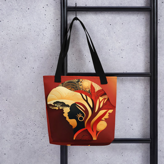 'Afro-Rubies' ethnic design concept: Tote bag
