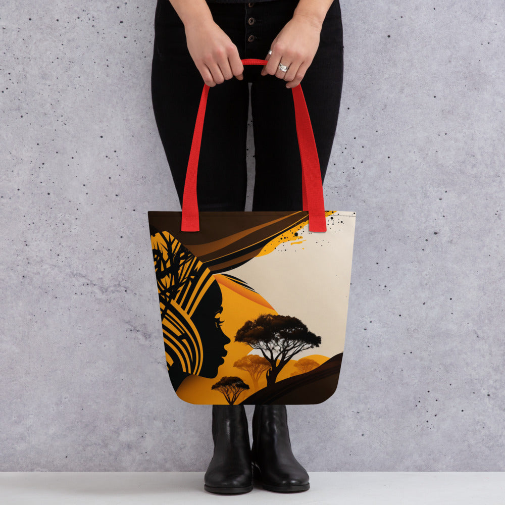 'Yellow Sun' ethnic design concept: Tote bag