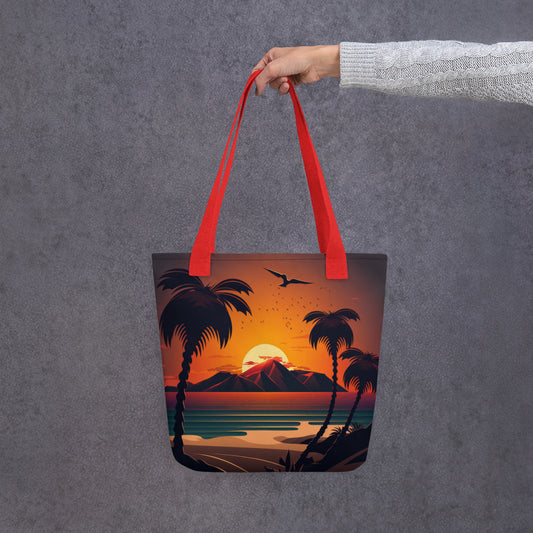 'Crimson Sun' design concept: Tote bag