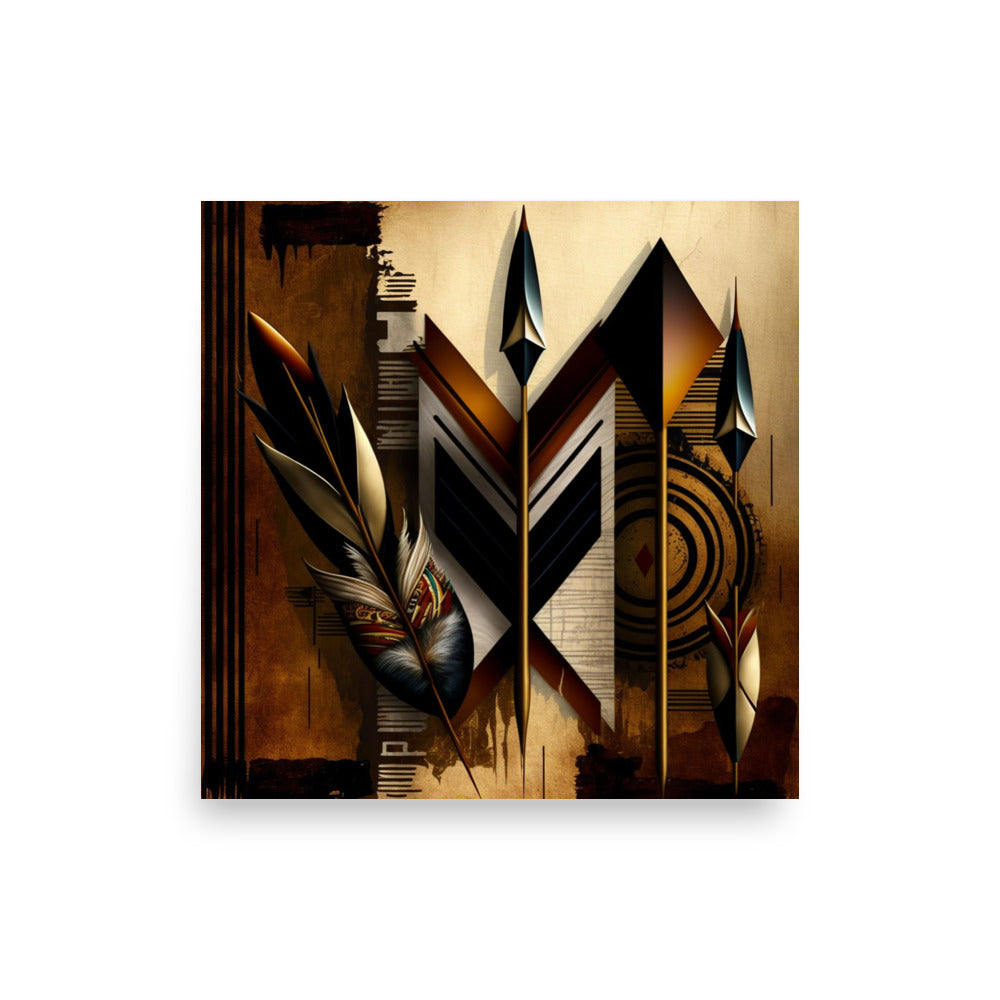 'Arrows' African ethnic design concept: Art Poster