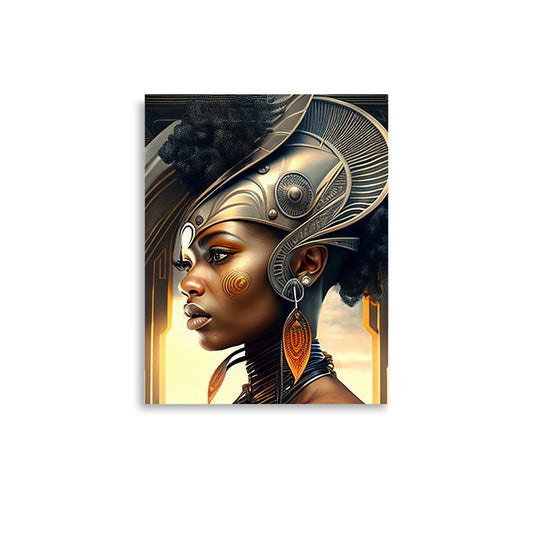 Afrofuturist Traveler concept art