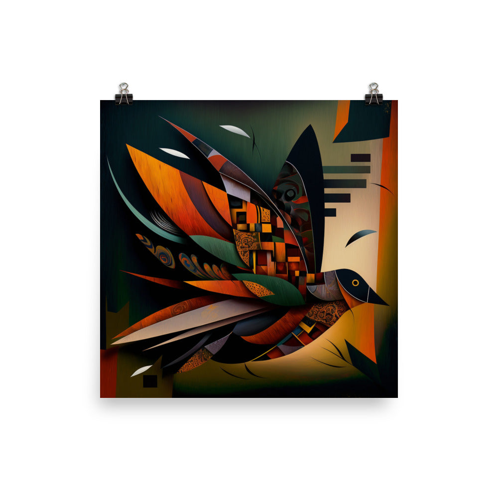 'Flight' African ethnic design concept: Art Poster