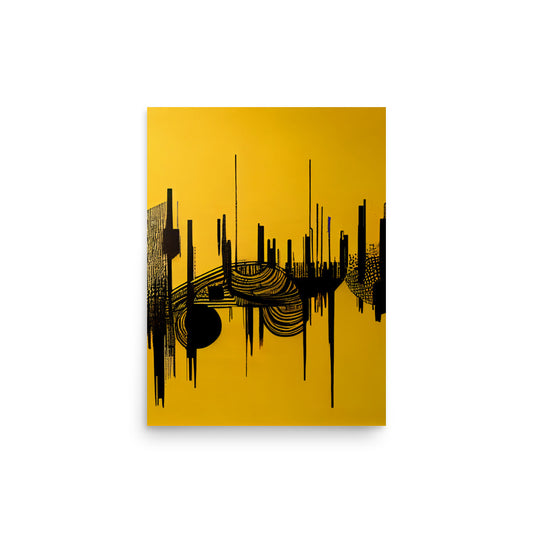 Ethnic Print: Yellow sound bar