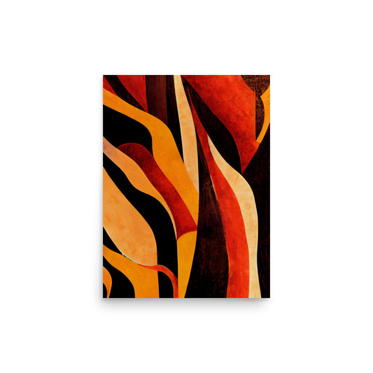 Ethnic Print: Flames