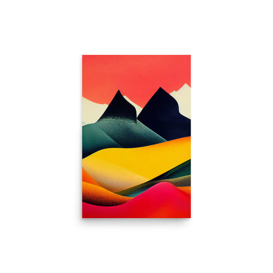 Ethnic Print: Vibrant Mountains