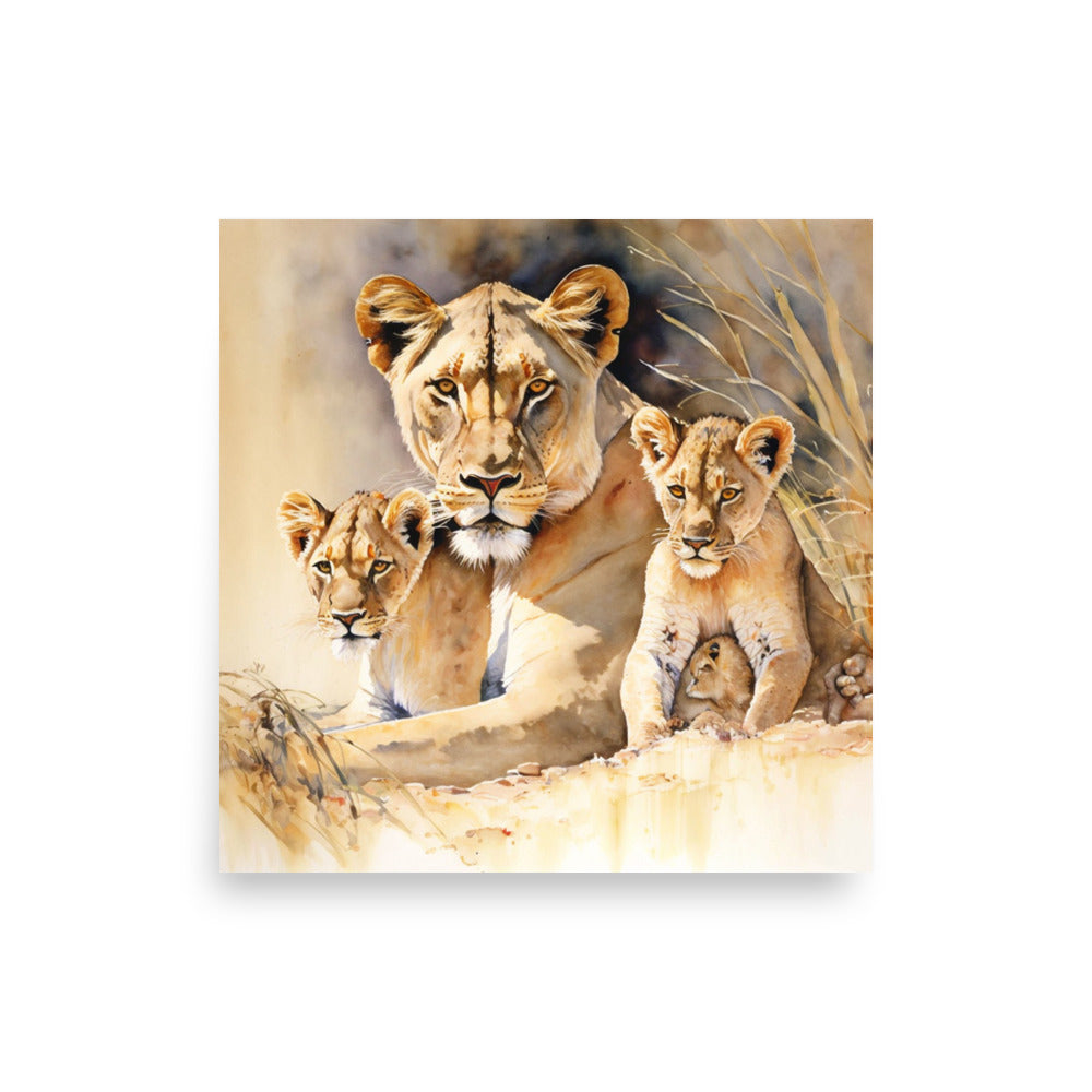Wildlife: Lioness and cubs