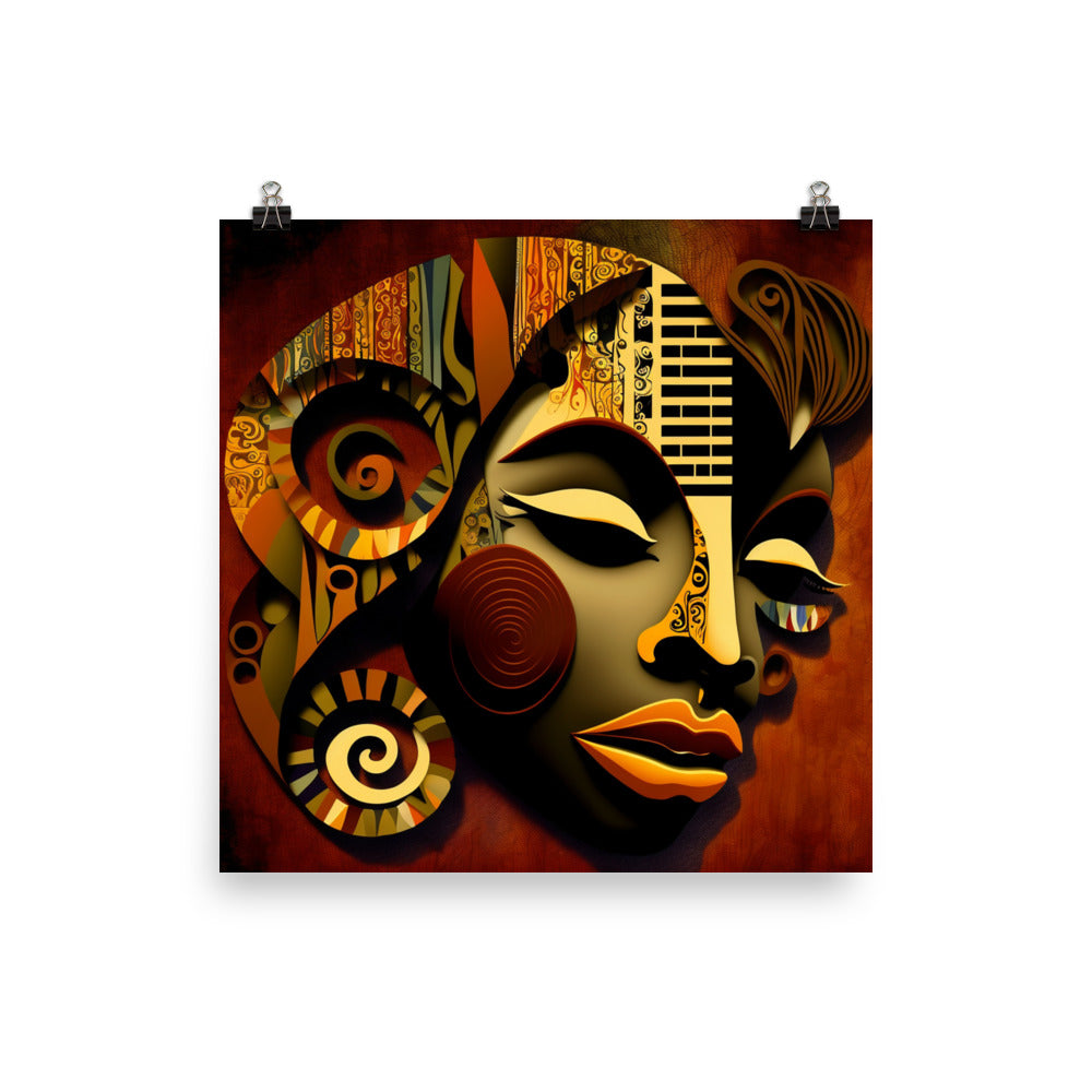 'Melody' African ethnic design concept: Art Poster