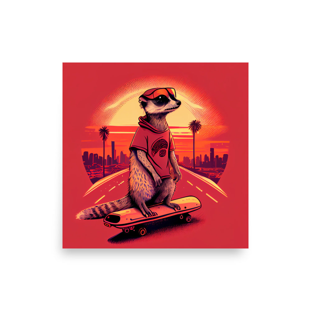 Kids Art: Tobi the Meerkat poster