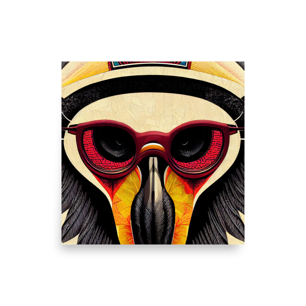 Kids Art: Alfi the African Hornbill poster