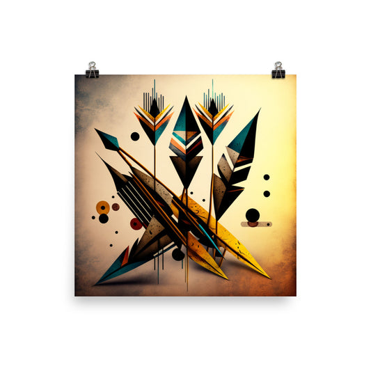 'Quiver & Arrows' African ethnic design concept: Art Poster