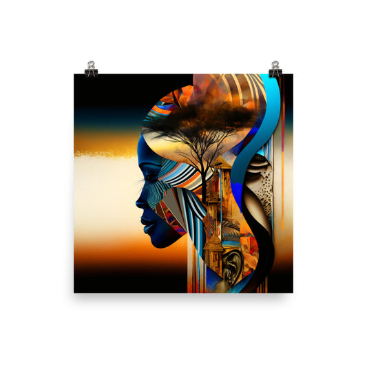 'Afro-dreaming' African ethnic design concept: Art Poster