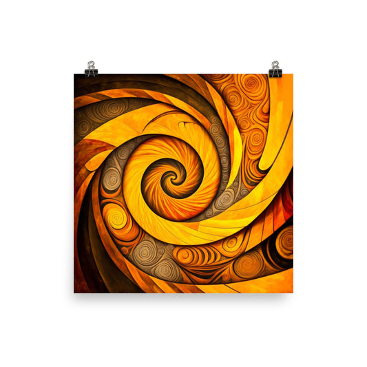 'Afro-Swirl' African ethnic design concept: Art Poster