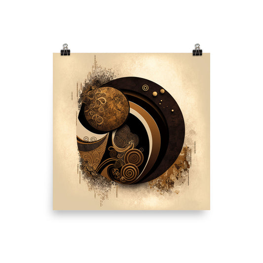 'Afro-Cosmos' African ethnic design concept: Art Poster