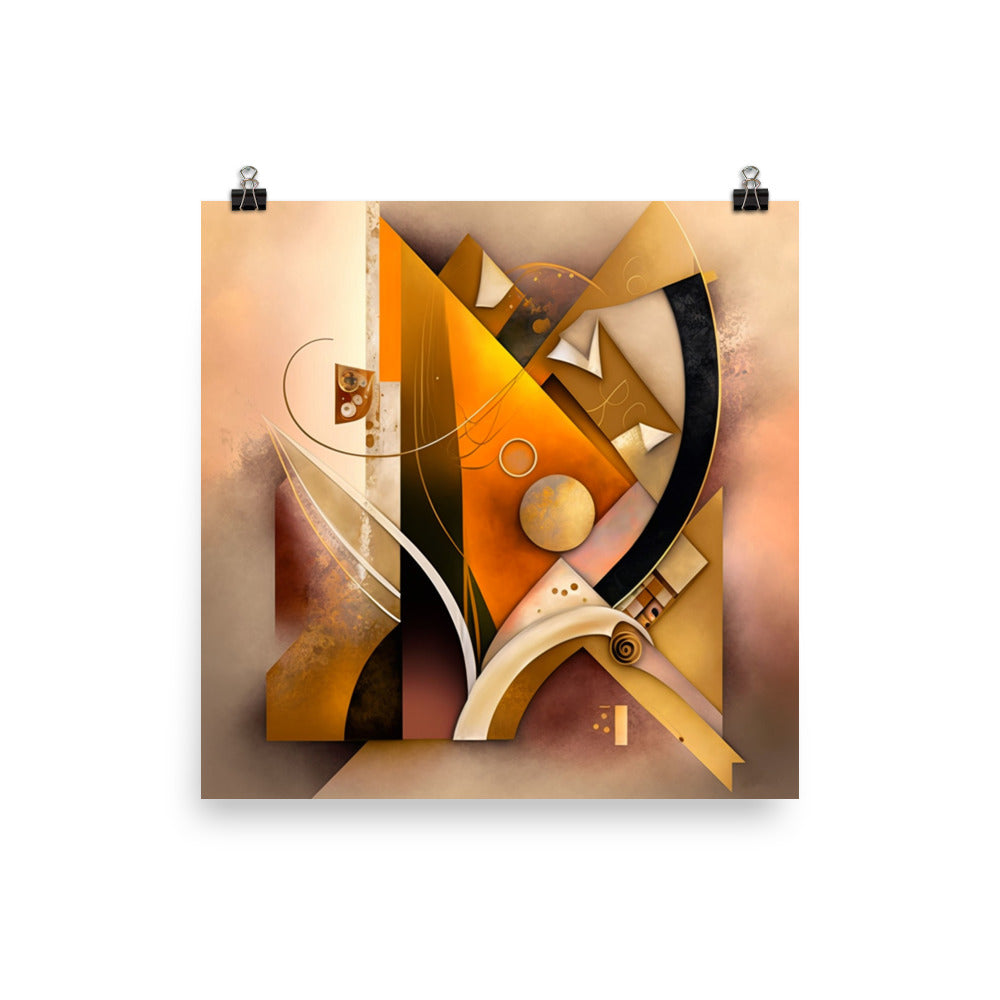 'Golden Peach' African ethnic design concept: Art Poster