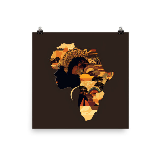 'Abundance' African ethnic design concept: Art Poster