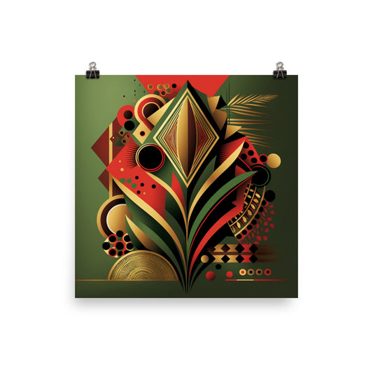 'Bountiful' African ethnic design concept: Art Poster