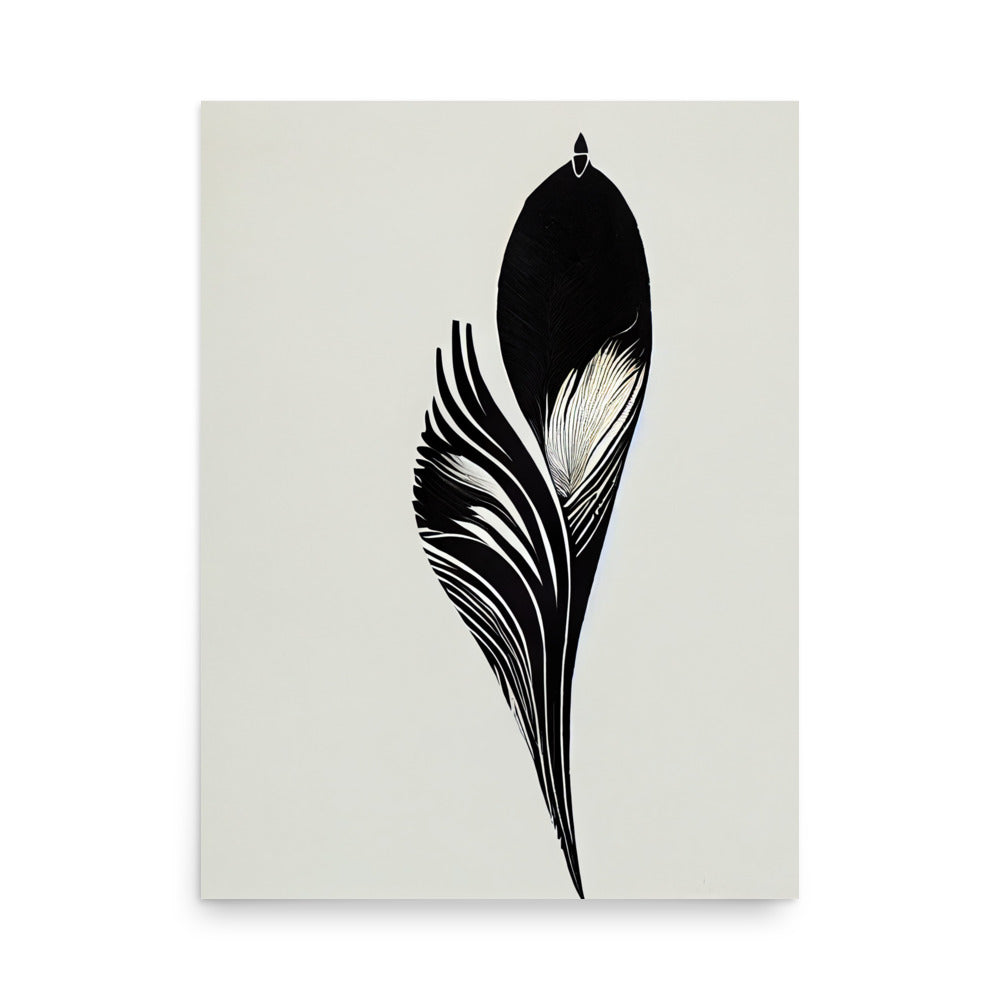 Ethnic Print: Feather abstract