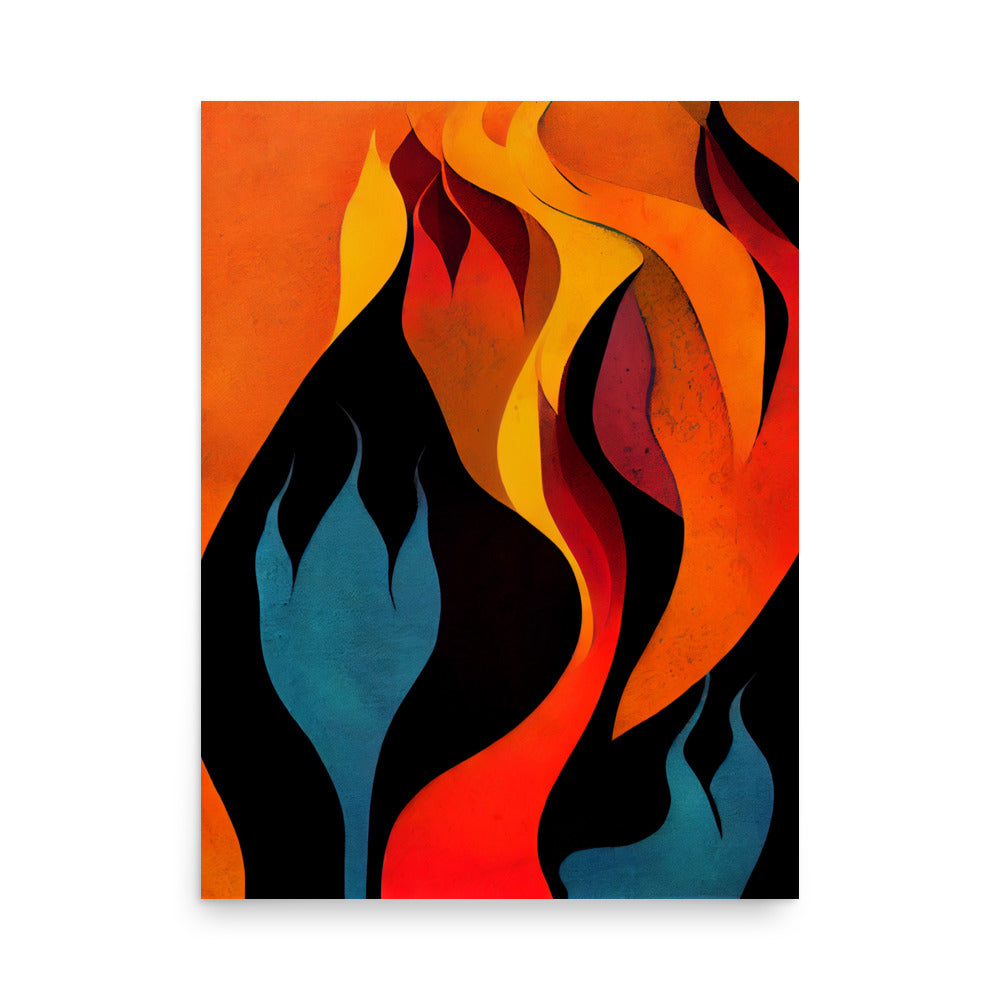 Ethnic Print: Fire abstract