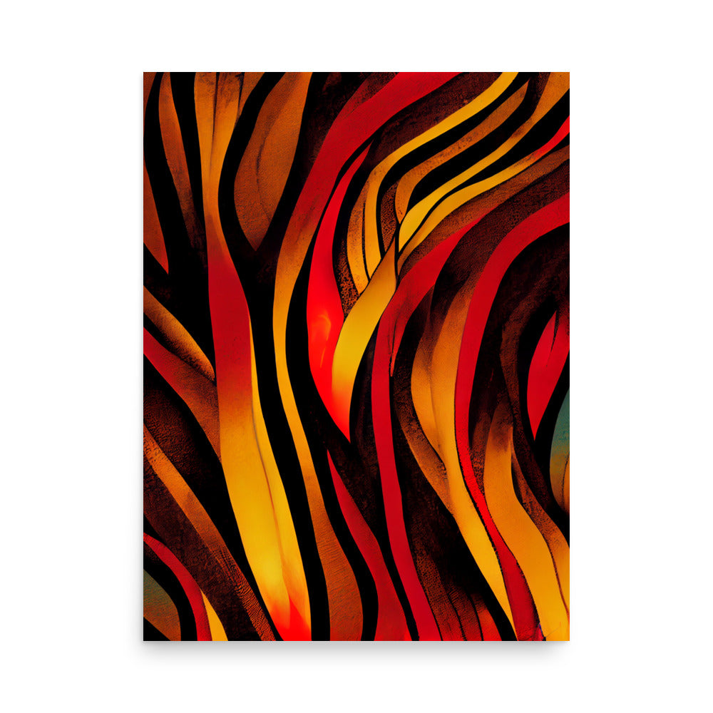 Ethnic Print: Flames abstract