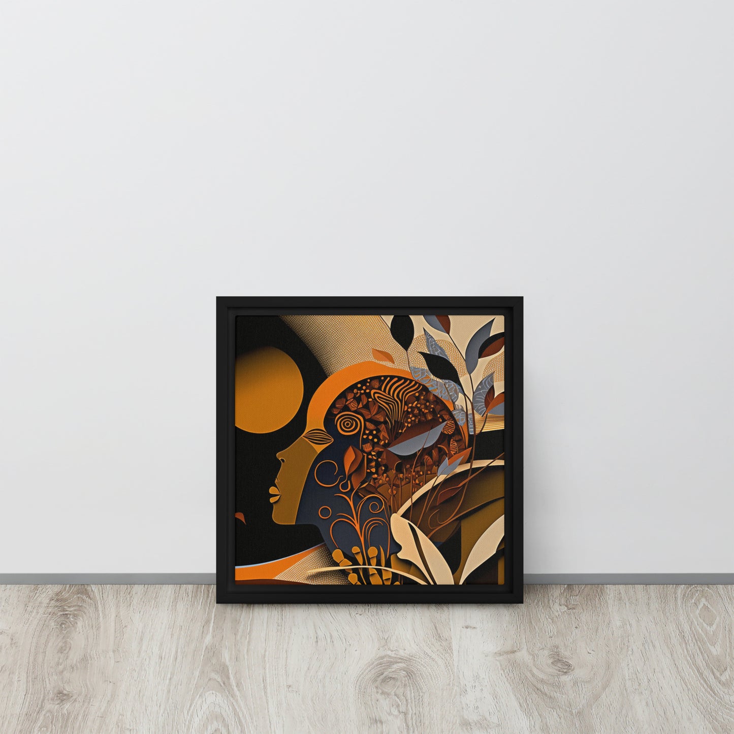 'Re-GROWTH' abstract African design : Framed canvas art