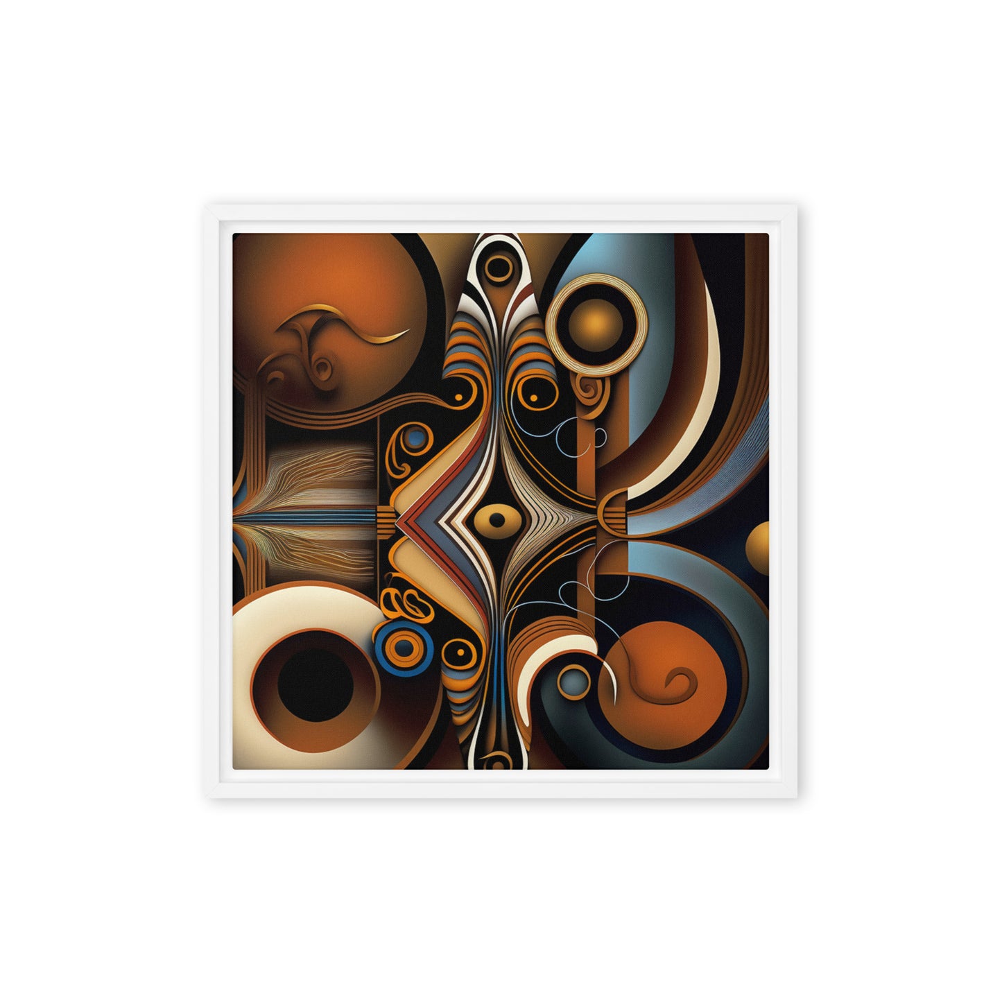 'INNOVATE' abstract African design: Framed canvas art