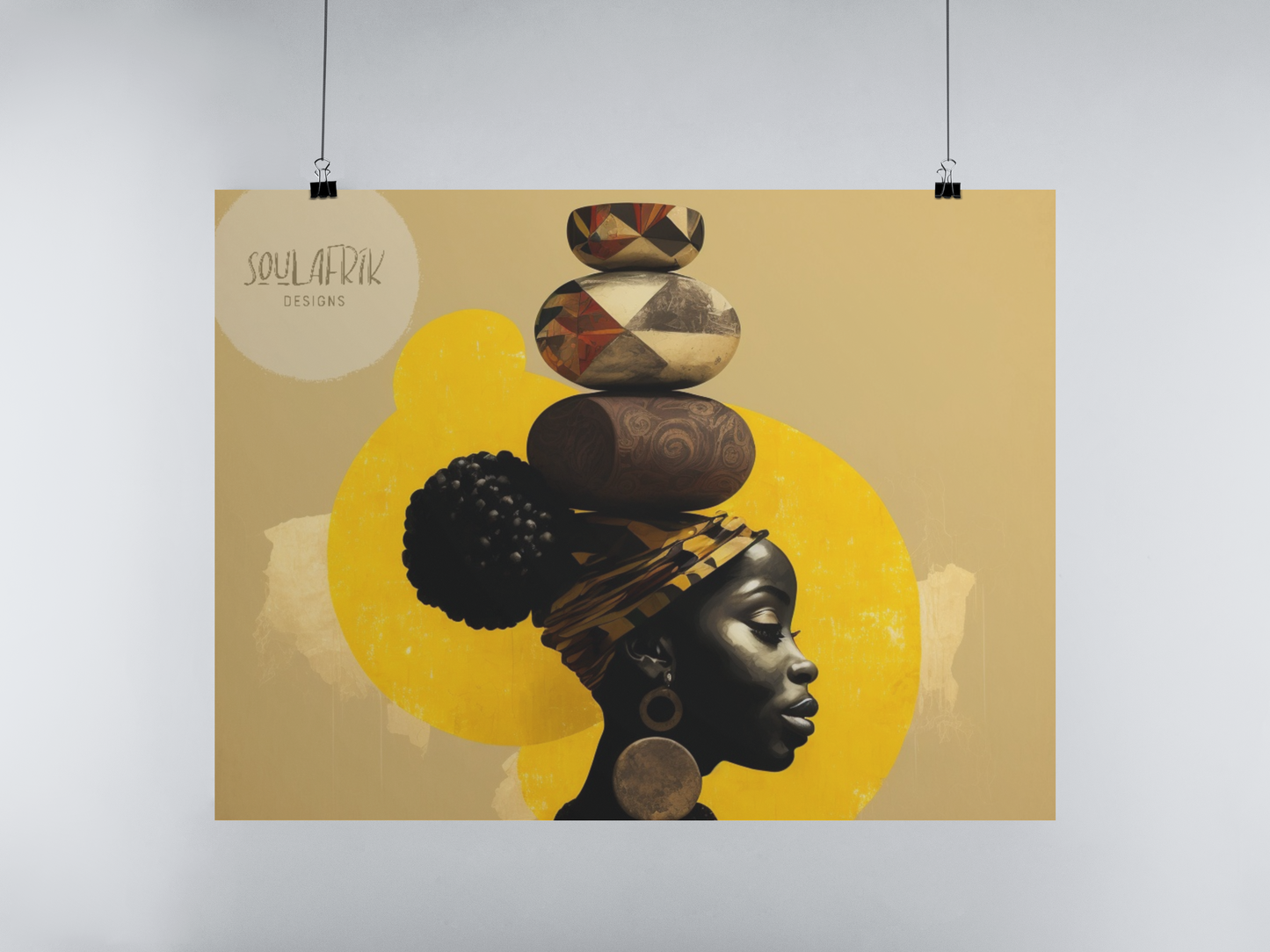 'Afro-balance' African ethnic design concept: Art Poster