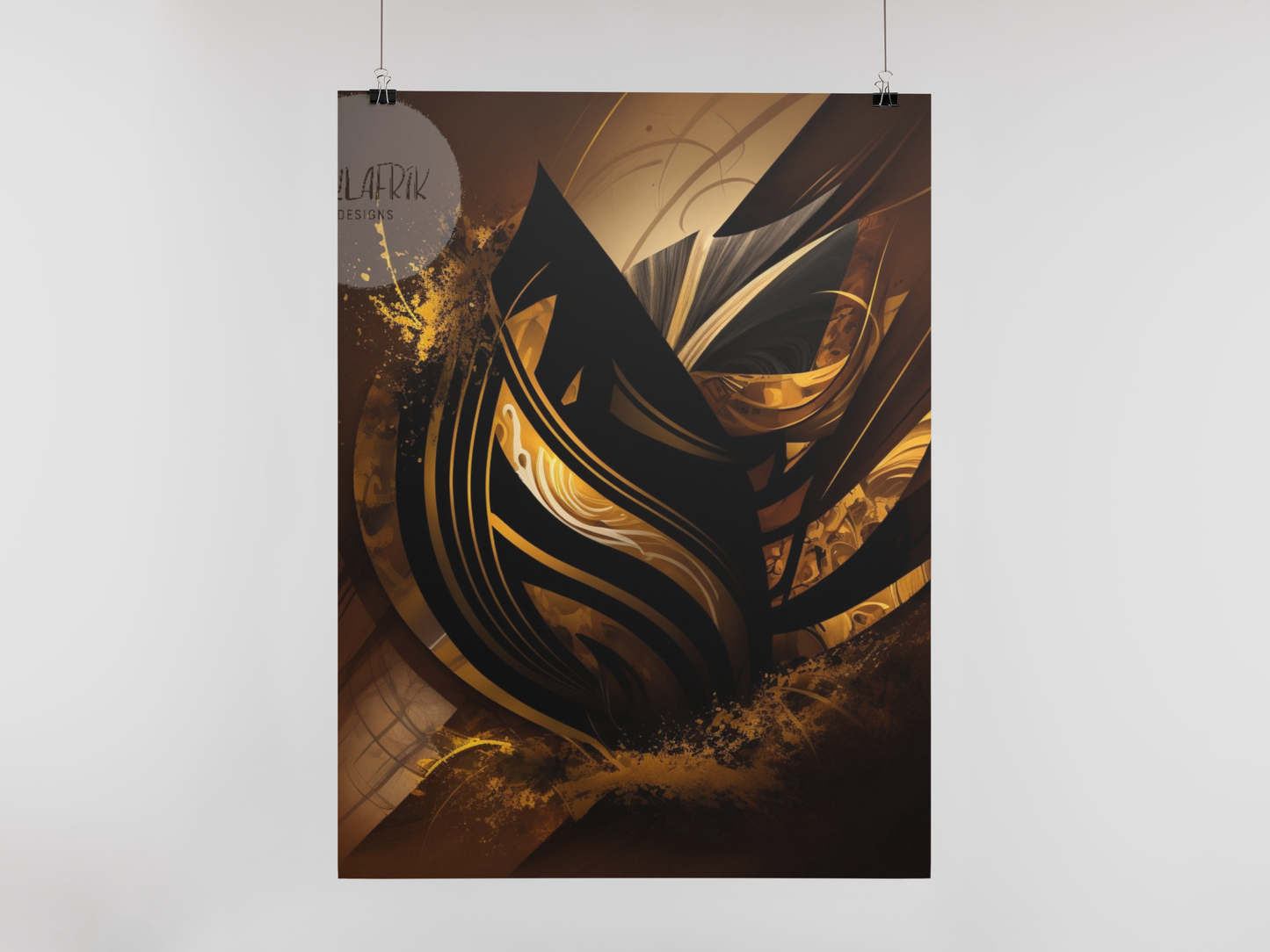 'Black Gold' African ethnic design concept:Art Poster