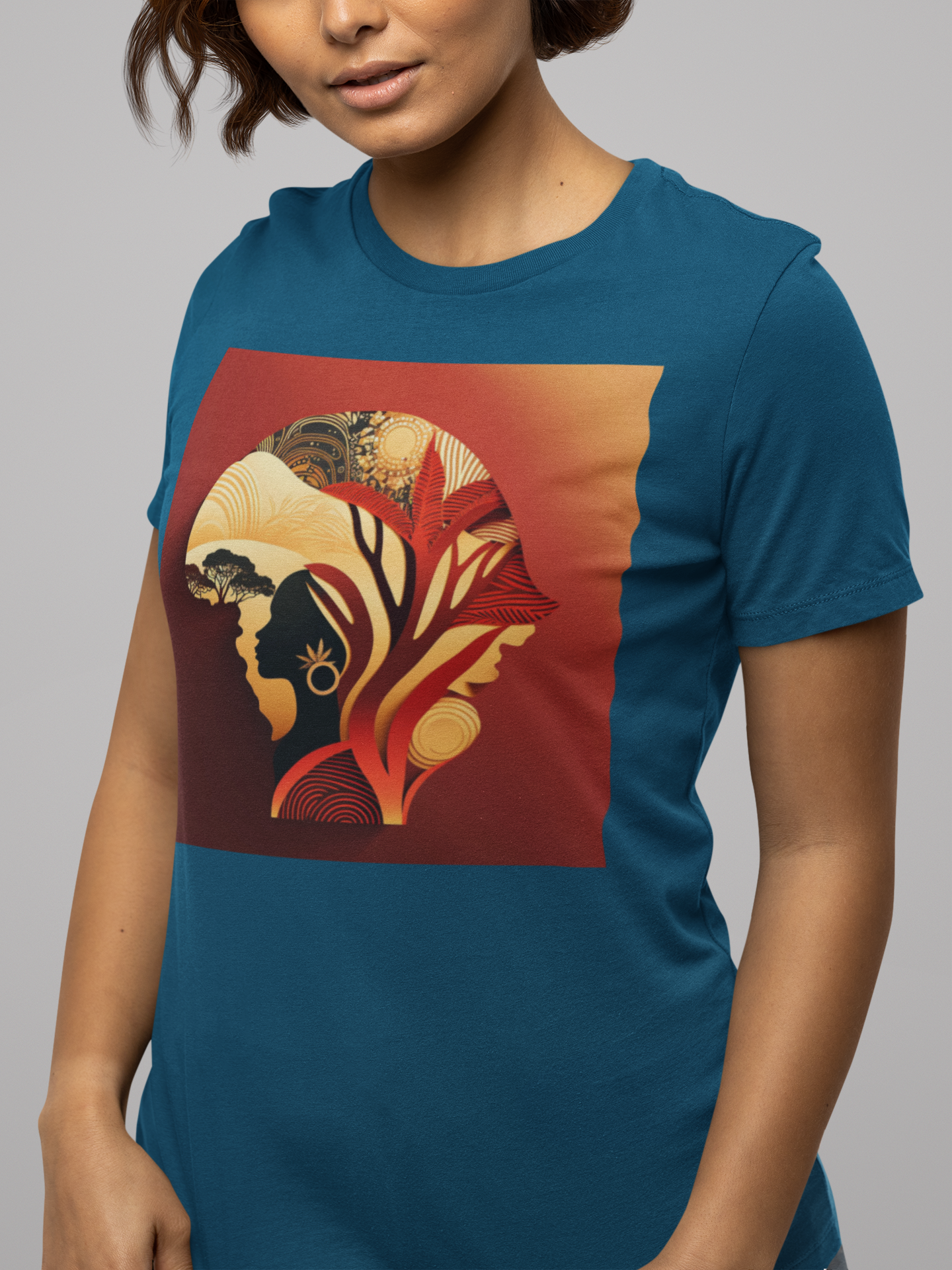 'Afro-Rubies' African design concept : Unisex Staple T-Shirt