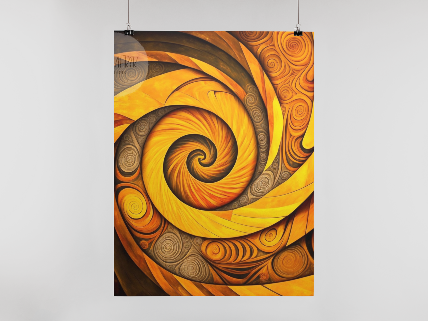 'Afro-Swirl' African ethnic design concept: Art Poster