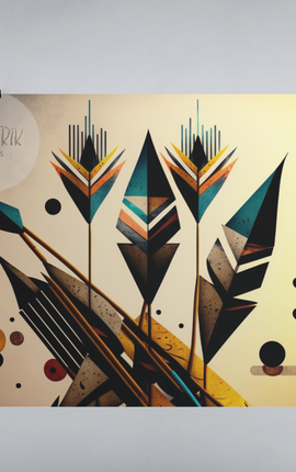 'Quiver & Arrows' African ethnic design concept: Art Poster